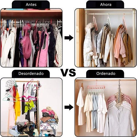 Gancho De Ropa Ahorrador De Espacio x 3