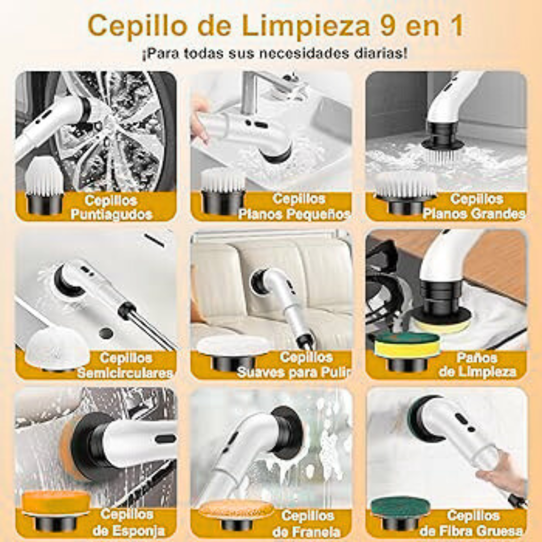 ULTRASCRUB™ LIMPIADOR ELECTRICO GIRATORIO 9 EN 1