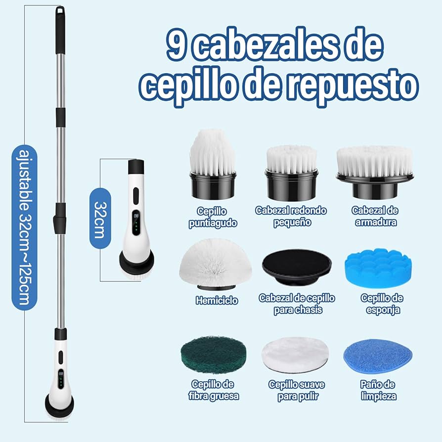 ULTRASCRUB™ LIMPIADOR ELECTRICO GIRATORIO 9 EN 1